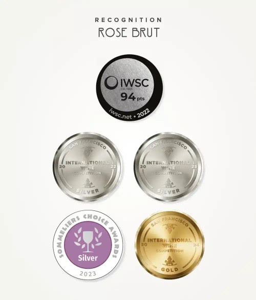 Prima Pavé Rosé Brut Mini Non-Alcoholic Champagne Bottles (6-Pack, 200ml Each, 0.0% ABV)